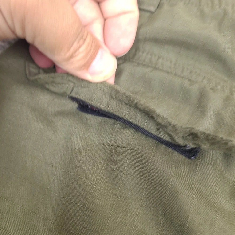 Vintage LL Bean Convertible Pants XL 44x34 Green Hiking Fishing Nylon Ripstop‎